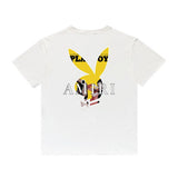 Amiri T Shirt Rabbit Head Beauty Printed Casual Round Neck