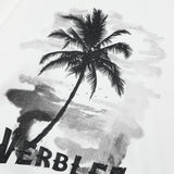 Men Hoodie Coconut Tree Printed Hoodie