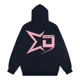 Men Hoodie Letter Personality Printed Hoodie Men's Vibe Loose Pullover Hoodie