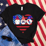 Women's Independence Day T Shirt round Neck Short Sleeve T-shirt Women's Top