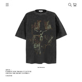 American vintage street T-shirt men's loose cotton