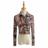 Women T-Shirt Short Knitted Shirt Top