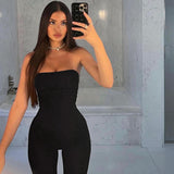 Women Jumpsuit Spring/Summer Fashion Graceful Tube Top Jumpsuit