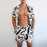 Men Shirt Summer Shorts Shirt Men's Casual