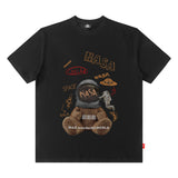 Men T Shirt Goethe Printed round Neck Short Sleeve T-shirt Male and Female Trendy Brand Loose
