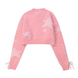 Women Sweater Short Sweater Women's Autumn Long Sleeve round Neck Sweater