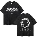 One Band And Rock Band Music Tour Washed T-shirts