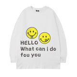 Men Long Sleeve Shirt Letter Printed Long Sleeve T-shirt Men Loose round Neck Autumn Sweater Men