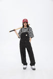 Unisex Pants Autumn Retro Denim Back