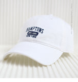Hamptons Hat Embroidered Baseball Cap Women's Simple Casual