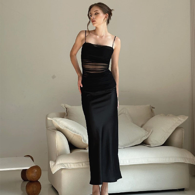 Women Desses Slim Fit Slit Pure Desire Style Dress Female