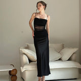 Women Desses Slim Fit Slit Pure Desire Style Dress Female