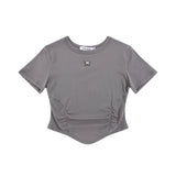 Women T-shirt Short-Sleeved T-shirt Girls Summer Casual O-neck Short