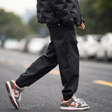 Men Sweatpants Men's Spring and Autumn Loose Trendy Pu Handsome Casual Pants