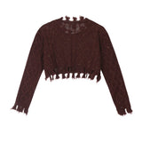 Women Sweater Short Sweater Spring and Autumn Casual Girls' Sweater