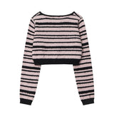 Women Sweater Girls' Short Sweater Autumn Leisure Knitted Coat