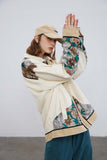 Unisex Jacket Autumn Canvas Stitching Lace Jacket Women's Clothing