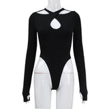 Women Jumpsuit Women's Long-Sleeved Jumpsuit Bottoming Top