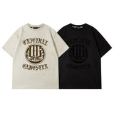 Men T Shirt Fashion Brand Printing Casual Short Sleeve T-shirt Men and Women College Style Vintage
