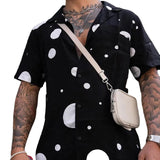 Men Shirt Summer Shirt Men Short Sleeve Fashion Polo Collar