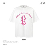 American vintage street T-shirt pure cotton men's and women's summer loose