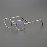 CHH Chrome Hearts Glasses Versatile Titanium Frame Ultra Light Box Frame Glasses Frame