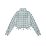 Women Long Sleeve Shirt Girls' Autumn Short Shirt Casual Shoulder