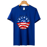 Women's Independence Day T Shirt T-shirt Women's Short-Sleeved Shirt Sunflower Print