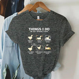 Funny Animal Duck T Shirt for Women I