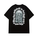 Men's T Shirt Printed Short-Sleeved T-shirt Men's and Women's Ins Couple's Tops