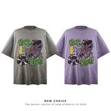 American vintage street T-shirt vintage men's summer loose