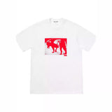 Mens T-shirts 22ss Daidó Moriyama Dog Tee Moriyama Avenue Wolf Dog Print Short Sleeve T-Shirt