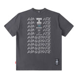 Men T Shirt Vintage Letter Print Short Sleeve T-shirt Men and Women Casual