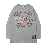 Men Long Sleeve Shirt Fashion Brand Personality Cartoon Printed Loose Long Sleeves T-shirt Men and Women Hip Hop