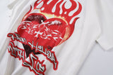 HS T Shirt Portrait Flame Pure Cotton