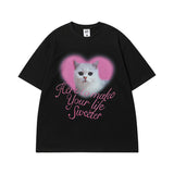 Men T Shirt Five-Pointed Star Printed Short-Sleeved T-shirt Men and Women Ins Style Couple