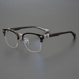 CHH Chrome Hearts Glasses Light Luxury Square Thick Frame Half Frame Myopia Glasses Frame