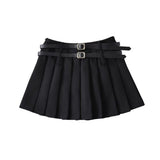 Women Skirt High Waist Suit Short Skirt Pleated Skirt