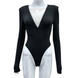Women Jumpsuit Mesh Fashion Long Sleeve Jumpsuit