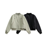 Unisex Jacket Winter Minimalist Flight Suit Cotton-Padded Coat
