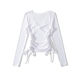 Women T-Shirt Bottoming Shirt Women's Stretch T-shirt Top