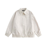 Unisex Jacket Embroidered Plaid Retro Jacket