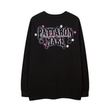 Men Long Sleeve Shirt Sweet Cool Couple Long Sleeve Bottoming T-shirt Idle Style Loose Men and Women