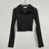Women Long Sleeve Shirt V-neck Long Sleeve Top Bottoming Shirt Autumn
