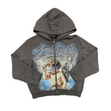 Mixed Emotion hoodie Hot Diamond Zip Cardigan Sweater Jacket