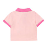 Women T-shirt Polo Collar Short T-shirt Girls Summer Short-Sleeved Top