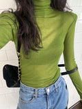 Women Long Sleeve Slim Bottoming Shirt
