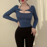 Women Long Sleeve Shirt Camisole Spring and Autumn Long Sleeve Top