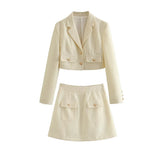 Women Skirt Autumn Texture Short Classic Style Skirt Outfit