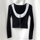 Women Long Sleeve Shirt Autumn Winter Assorted Colors Top Women's Short
